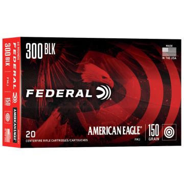 Munición metálica Federal American Eagle 300 AAC Blk 150 grains FMJ