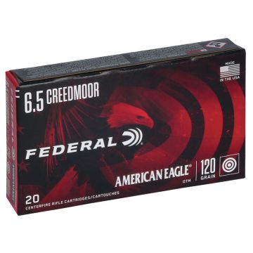 Munición metálica Federal american eagle OTM 6.5 Creedmoor 120 grains