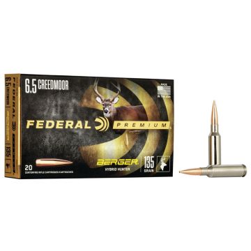 Munición metálica Federal Berger híbrido Hunter 6.5 Creedmoor 135 gr