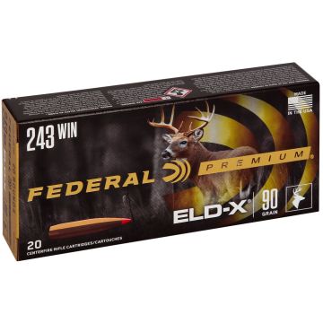 Munición metálica FEDERAL Hornady ELD-X 243 Win. - 90 grains