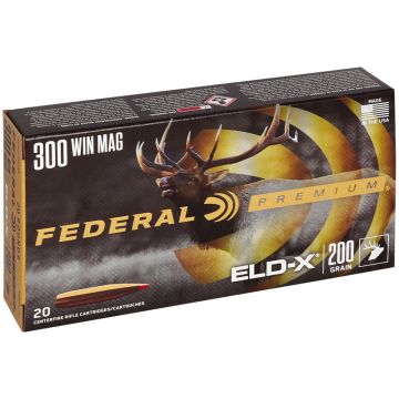 Munición metálica Federal Hornady ELD-X 300 Win Mag 200 grains