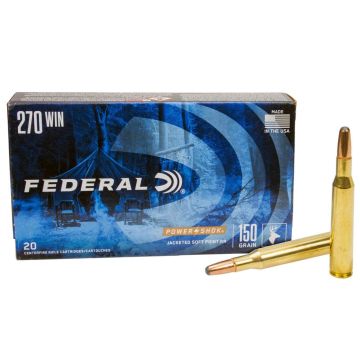 Munición FEDERAL Power-Shok 270 Win - 150 grains SP RN