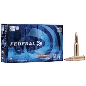 Munición FEDERAL Power-Shok 308 Win - 150 grains SP