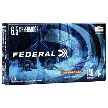 Munición metálica Federal Power-Shok 6.5 Creedmoor SP 140 grains