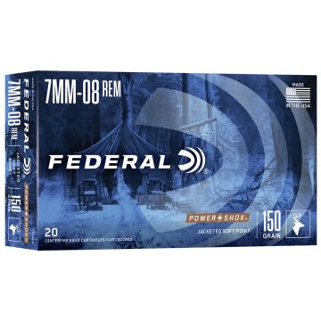 Munición FEDERAL Power-Shok - 7mm-08 - 150 grains - SP