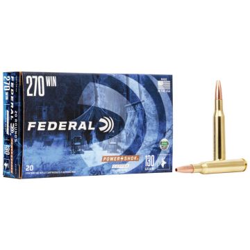 Munición FEDERAL Power-Shok Copper 270 Win - 130 grains HP