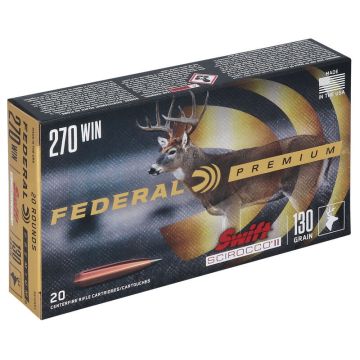 Munición metálica Federal Swift Scirocco II 270 Win 130 grains