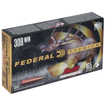 Munición metálica Federal Swift Scirocco II 308 win 165 gr