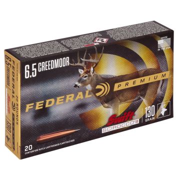 Munición metálica Federal Swift Scirocco II 6.5 Creedmoor 130 gr