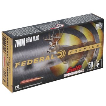 Munición metálica Federal swift Scirocco ii 7 mm Rem Mag 150 gr