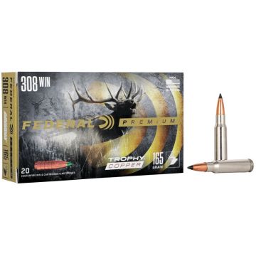 Munición FEDERAL Trophy Copper 308 Win - 165 grains