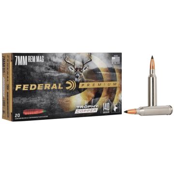 Munición FEDERAL Trophy Copper 7mm Remington Magnum - 140 grains