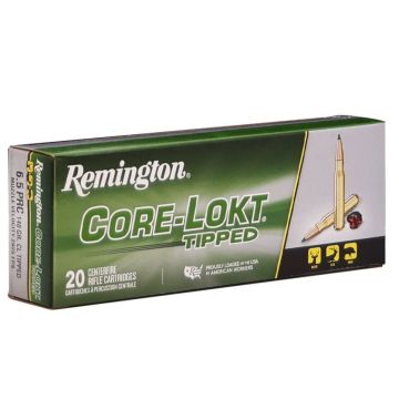 munición remington core-lokt tipped - 6.5 prc - 140 grains