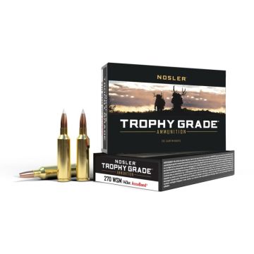 Munición Nosler 270 Win Short Mag Accubond Trophy Grade 140gr