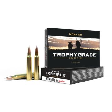 munición nosler 300 win mag accubond trophy grade 180gr