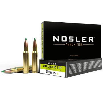 Munición Nosler 308 Win Ballistic Tip 165gr