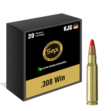 Munición SAX .308 Win KJG-SR 123 gr (Sin plomo)