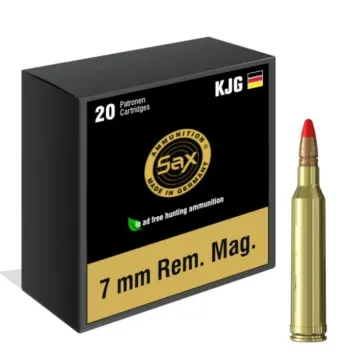 Munición SAX 7mm Remington Magnum KJG-SR sin plomo 103 gr (6.7 g)