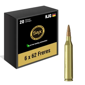 Munición SAX 6x62 Freres KJG-HSR 77gr