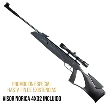 Carabina gas pistón Norica NTX 10 4,5 mm + Visor Norica 4x32