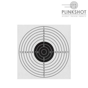 Paquete Plinkshot de dianas clásicas con 100 unidades 14x14 cm 