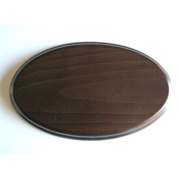 Peana Ovalada para trofeos de caza DM Haya 36x21cm Nogal imagen 1
