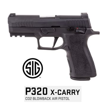 pistola co2 sig sauer p320 x-carry black bbs aço 4,5 mm