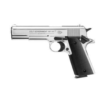 Pistola de fogueo 1911 Colt Goverment A1 Cromada 9mm P.A.K. imagen 1