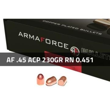 Puntas Cal. 45-230 RN Cobreado 250 Uni. Armaforce (.451) imagen 1