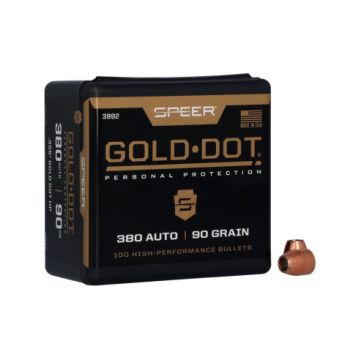Projéteis Speer Gold Dot HP .355" - 90 gr