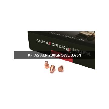 Puntas Cal. 45-200 SWC Cobreado 250 Uni. Armaforce (.451) imagen 1