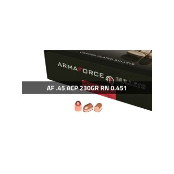 Puntas Cal. 45-230 RN Cobreado 250 Uni. Armaforce (.451) imagen 1