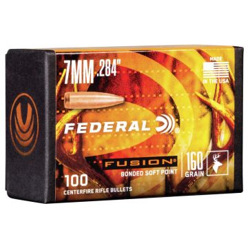 Projétil para  munição  Federal  Fusion - 284 - 160 Grains