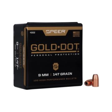 puntas speer gold dot hp .355" - 147 grains