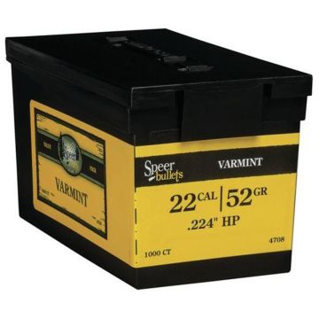 Puntas de bala SPEER Varmint HP - .224" - 52 grains (Pack 1000 uds)