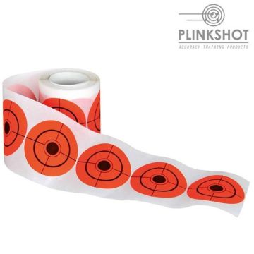 Rollo Plinkshot dianas de 7,5 cm adhesivas con 250 unidades