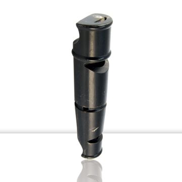 silbato de cuerno de búfalo de 2 tonos. 9 cm.