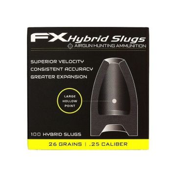 Chumbos FX Slug Hybrid 6,35 mm HP 26,3 gr.