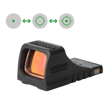 Visor punto rojo Holosun SCS-MOS-GR para Glock MOS - Multi retícula Verde