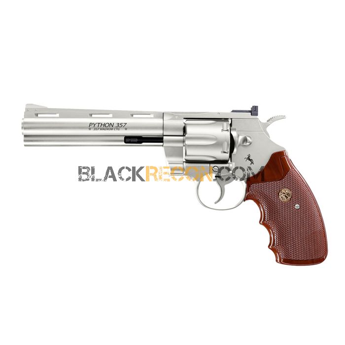 Revólver Colt Python Níquel 6 '' Co2 - 4,5 mm Aço BBs