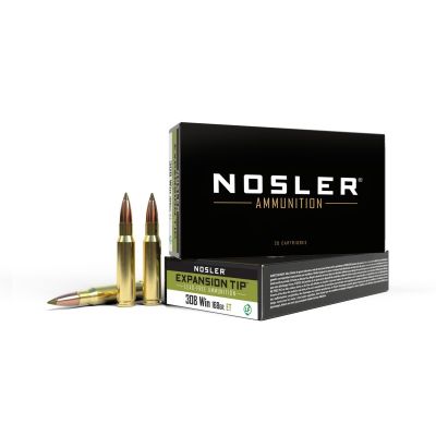 Munici&oacute;n nosler 308 Win E-Tip 168gr