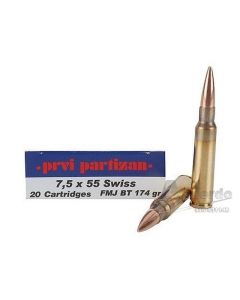 Cart. Prvi. Cal 7,5 x 55 Swiss 174-FMJ BT(20 uni) imagen 1