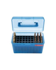 Caja MTM 50 cart. con asa de .22-250 a 8mm  c.  az imagen 1