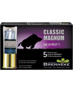 Cartuchos Brenneke Cal. 12/70 Caza 31,5gr. Classic Mag 5 Un imagen 1