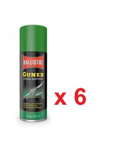 aceite para armas gunex 200 ml de ballistol en caja de 6 uds.