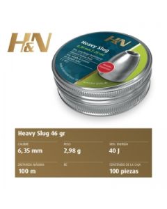 Balines H&N Heavy Slug 6,35 mm (.250) - 2,98 g. / 46 gr. 