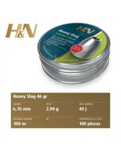 Balines H&N slug HP Heavy 6,35 mm (.250) - 2,98 g. / 46 gr. 