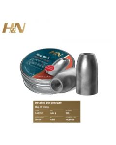 Balines H&N slug HP II 7,62 mm .301 - 3,24 g.