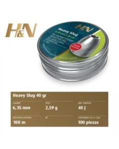 Balines H&N slug HP Heavy 6,32 mm (.249) - 2,59 g. / 40 gr.