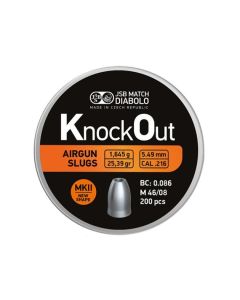 Balines JSB Slug knock out MKii 5.5 mm HP 25.39 gr - 200 unidades